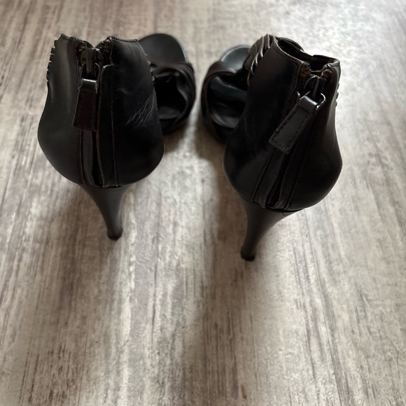 Cole Haan Elegant Dark Brown High Heel Sandals size 9 - Picture 6 of 8